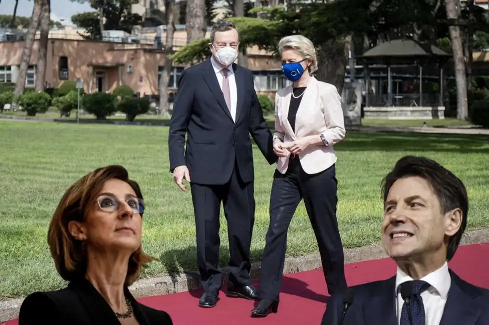 marta cartabia mario draghi ursula von der leyen giuseppe conte