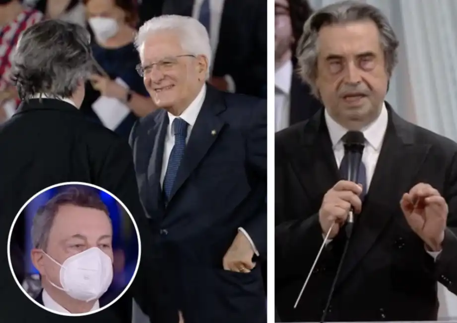 sergio mattarella riccardo muti mario draghi 