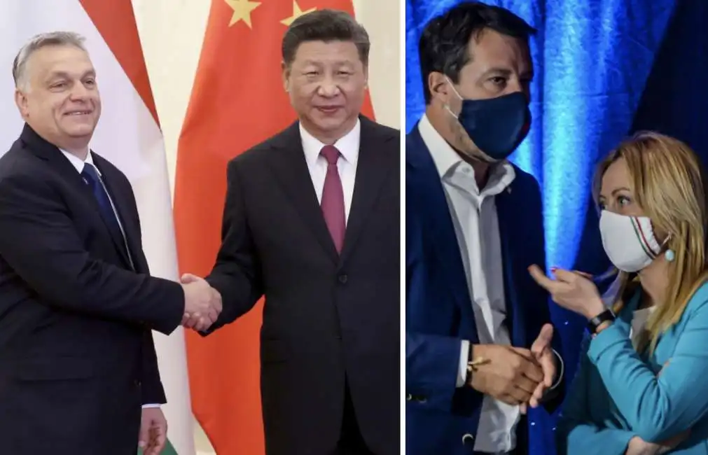 viktor orban xi jinping giorgia meloni matteo salvini