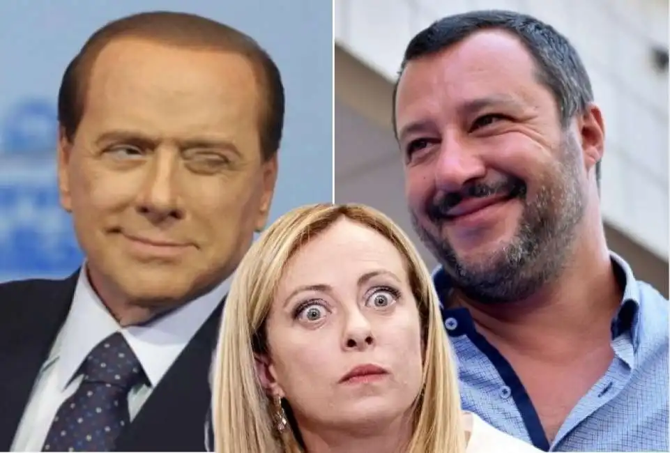 berlusconi meloni salvini