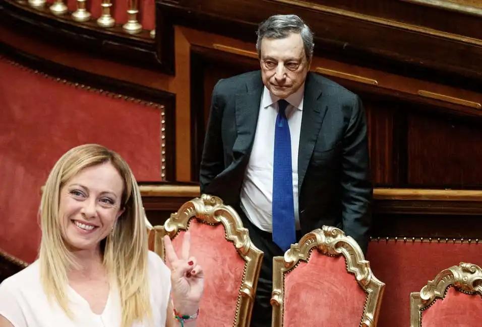 giorgia meloni mario draghi 