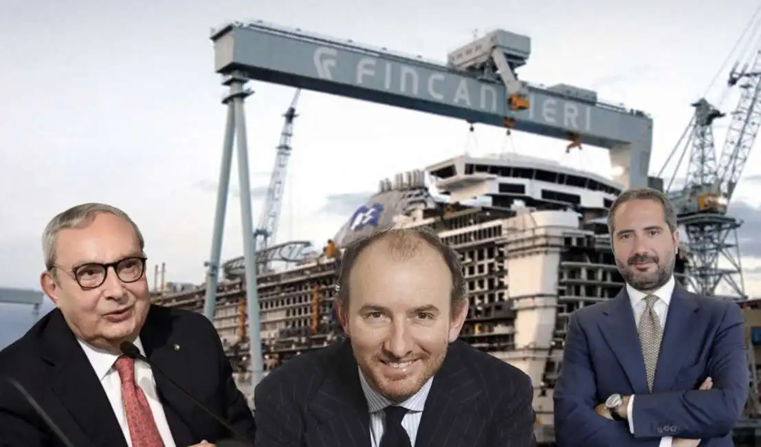 giuseppe bono fabio gallia pierroberto folgiero fincantieri