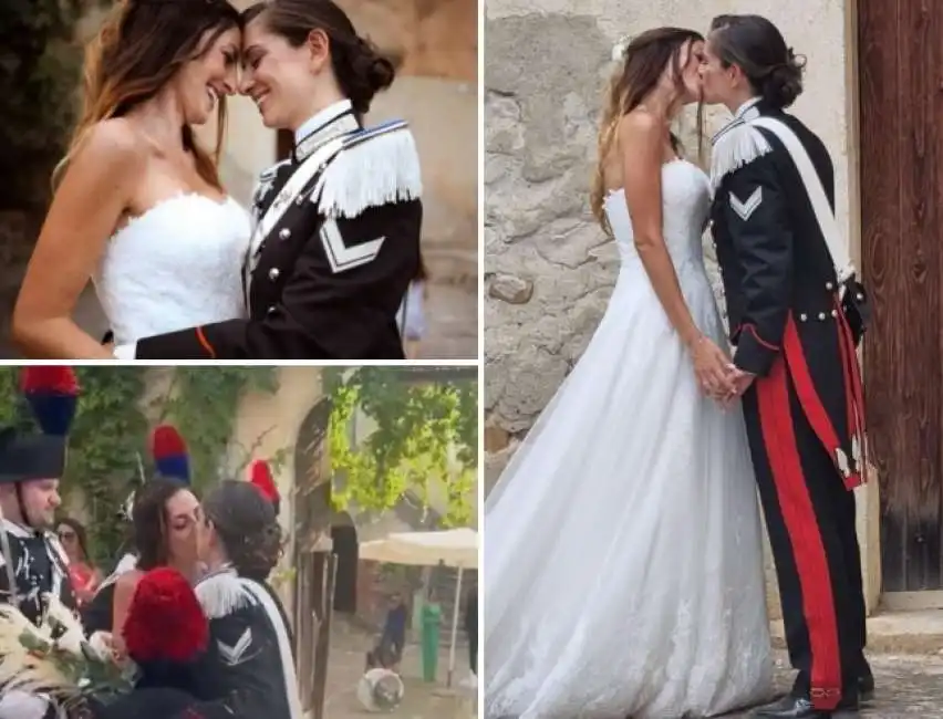 il matrimonio della carabiniera elena mangialardo e claudia de dilectis 