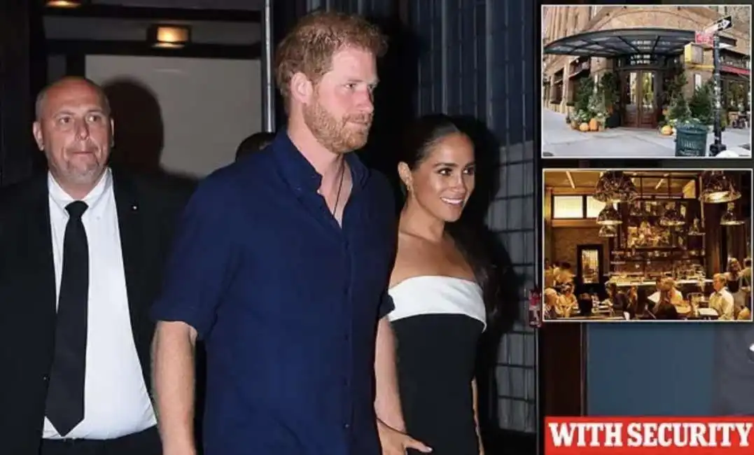 il principe harry e meghan markle al ristorante di de niro di new york