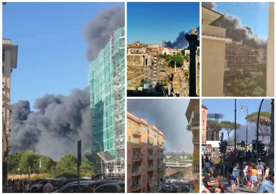 incendio casilino roma