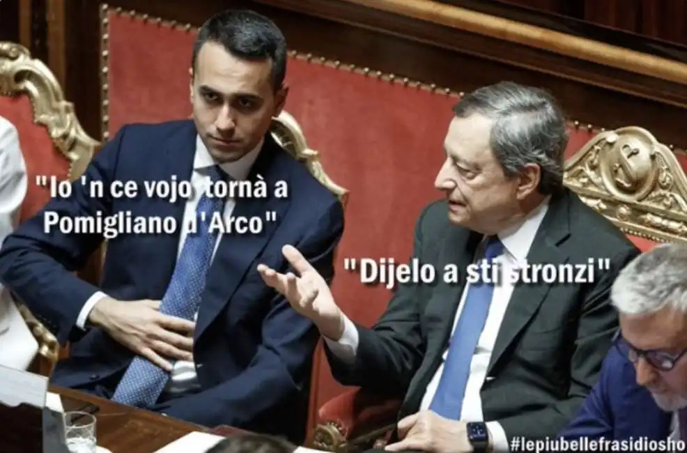 luigi di maio mario draghi by osho 