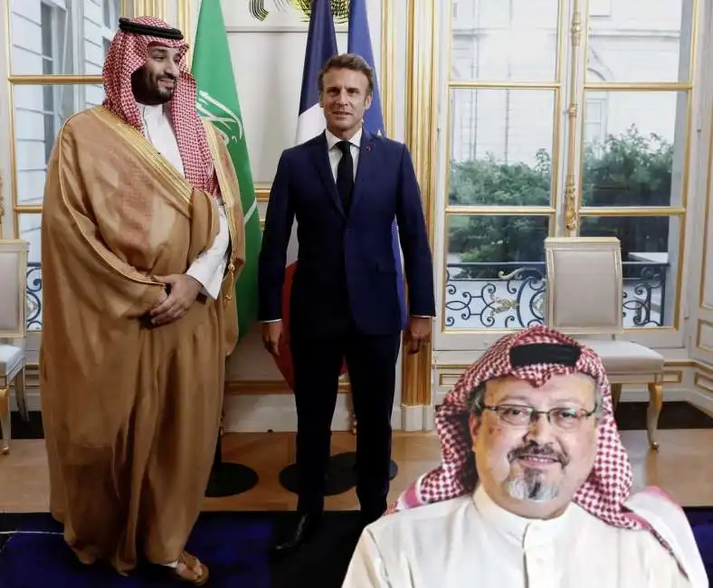 mohammed bin salman emmanuel macron jamal khashoggi 