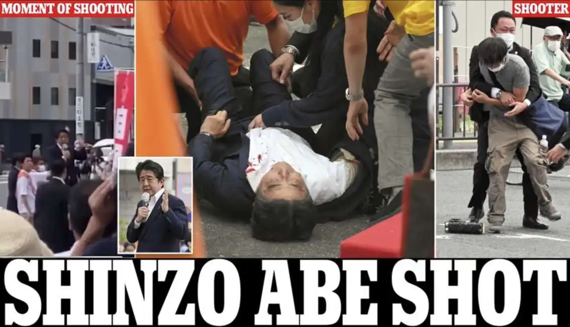 shinzo abe spari attentato giappone