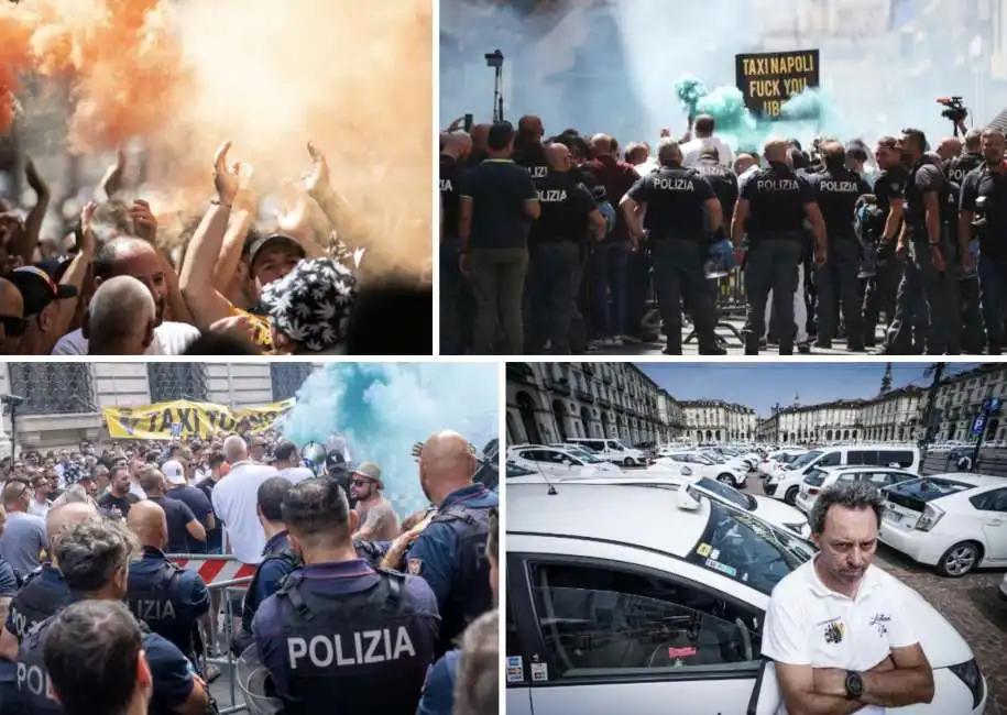 taxi protesta sciopero 