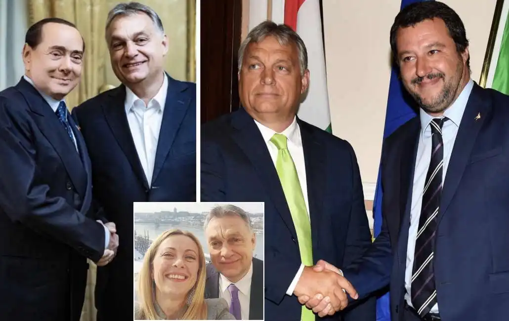 viktor orban matteo salvini giorgia meloni silvio berlusconi