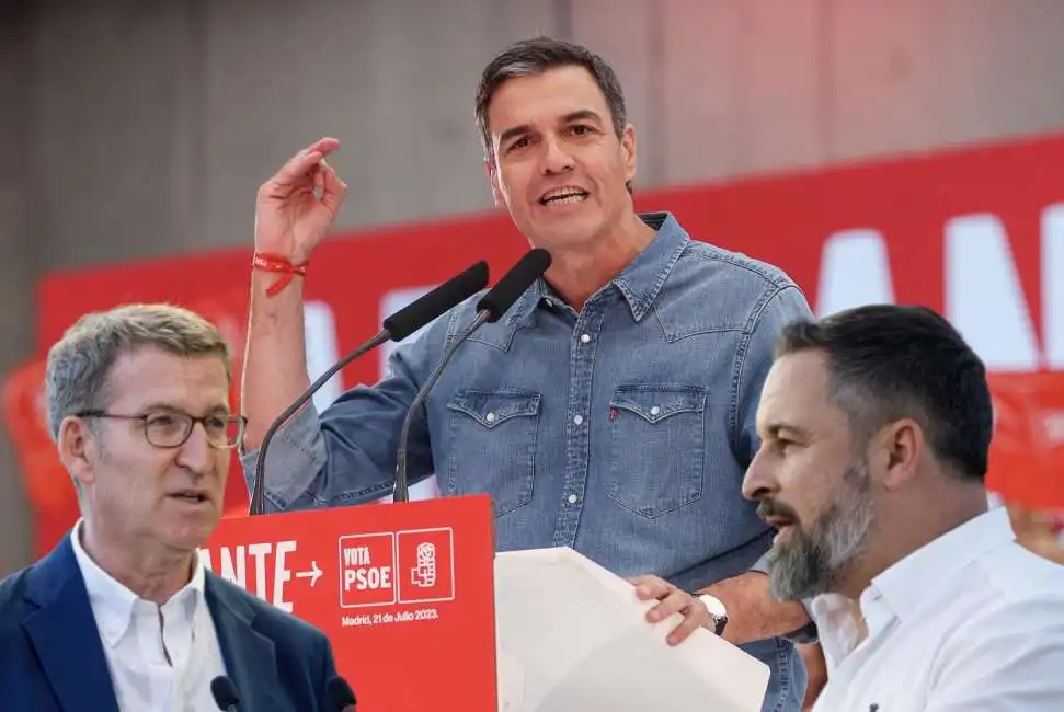 alberto nunez feijoo pedro sanchez santiago abascal 