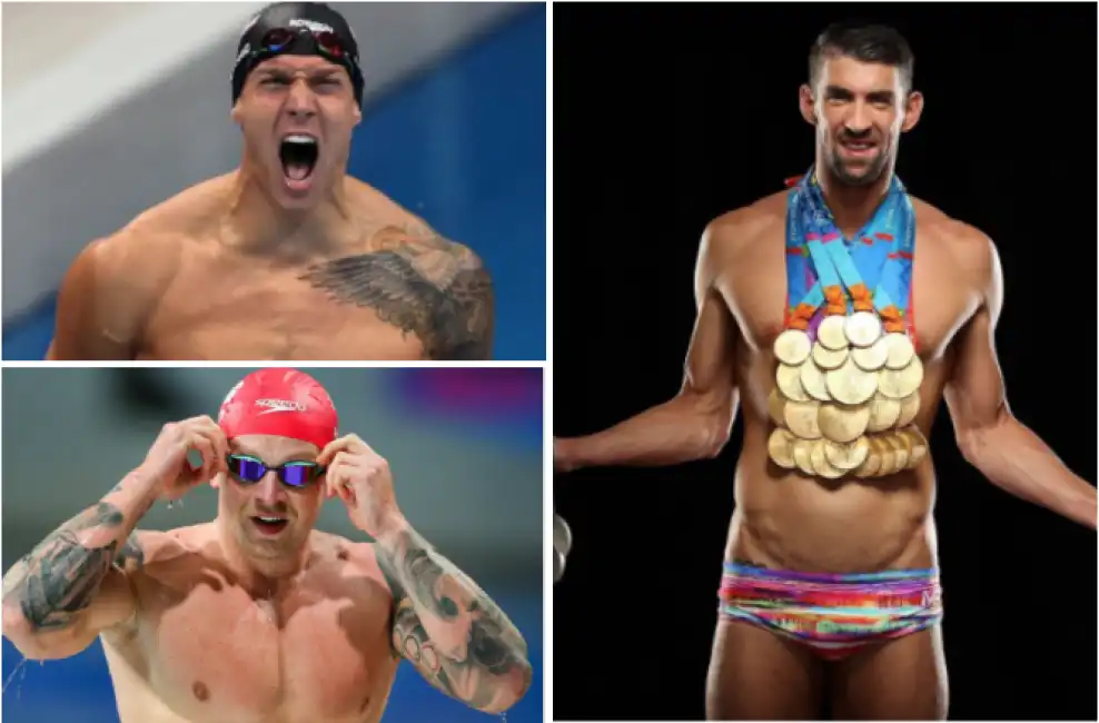 caeleb dressel adam peaty phelps