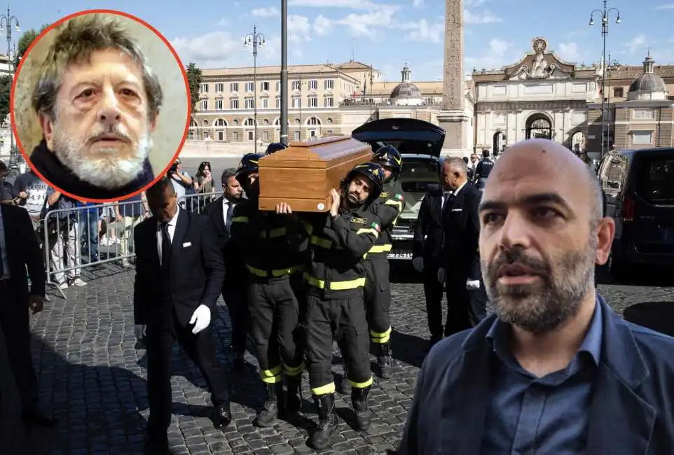 funerali di andrea purgatori - roberto saviano 