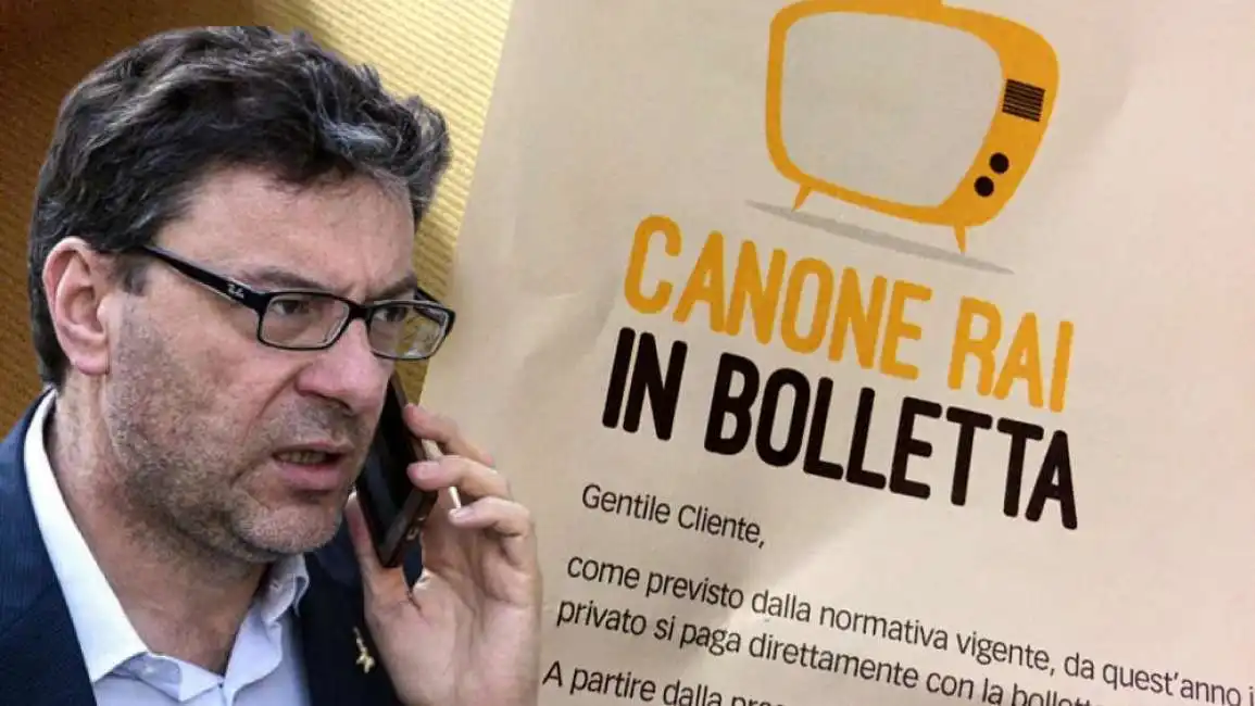 giancarlo giorgetti canone rai bolletta sim cellulare