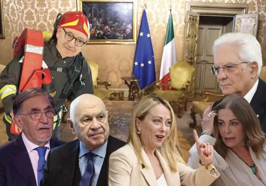 giorgia meloni alfredo mantovano sergio mattarella ignazio la russa carlo nordio daniela santanche 