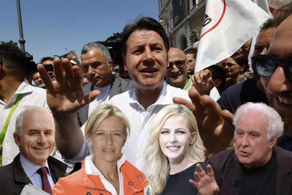 giuseppe conte donatella bianchi luisella costamagna michele santoro marco tarquinio