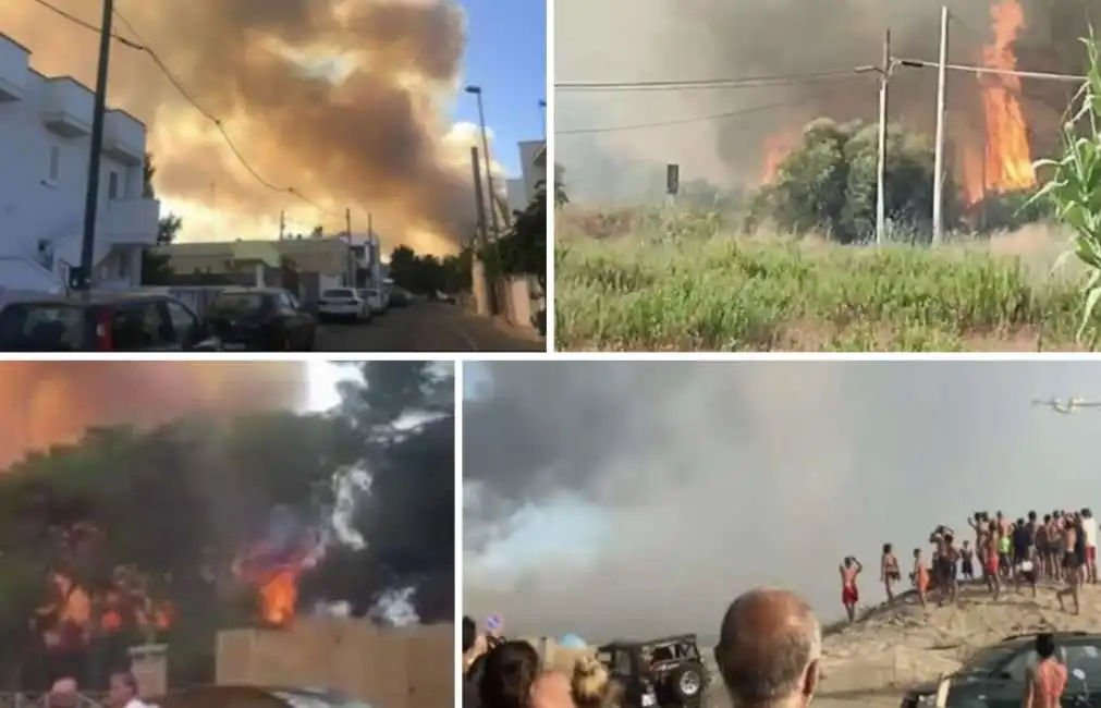 incendio a ugento, torre mozza (lecce) 2