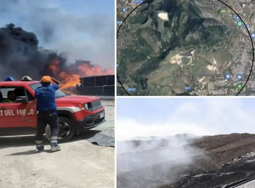 incendio discarica bellolampo palermo diossina 