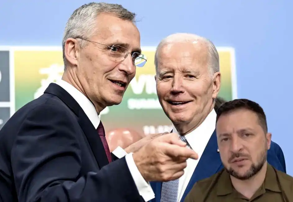 jens stoltenberg joe biden volodymyr zelensky 