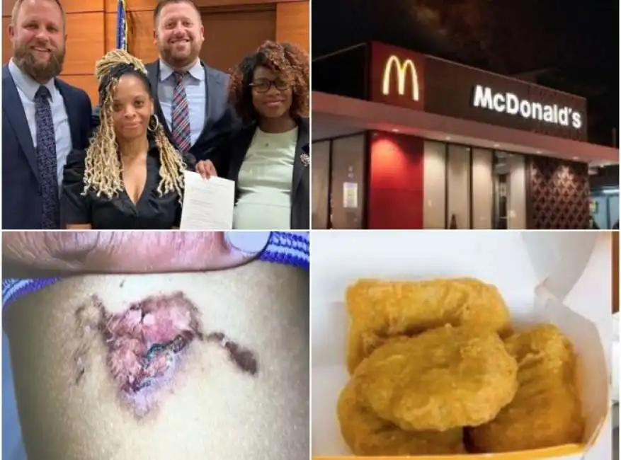 la famiglia di olivia caraballo ustionata da un pollo fritto di mcdonald's