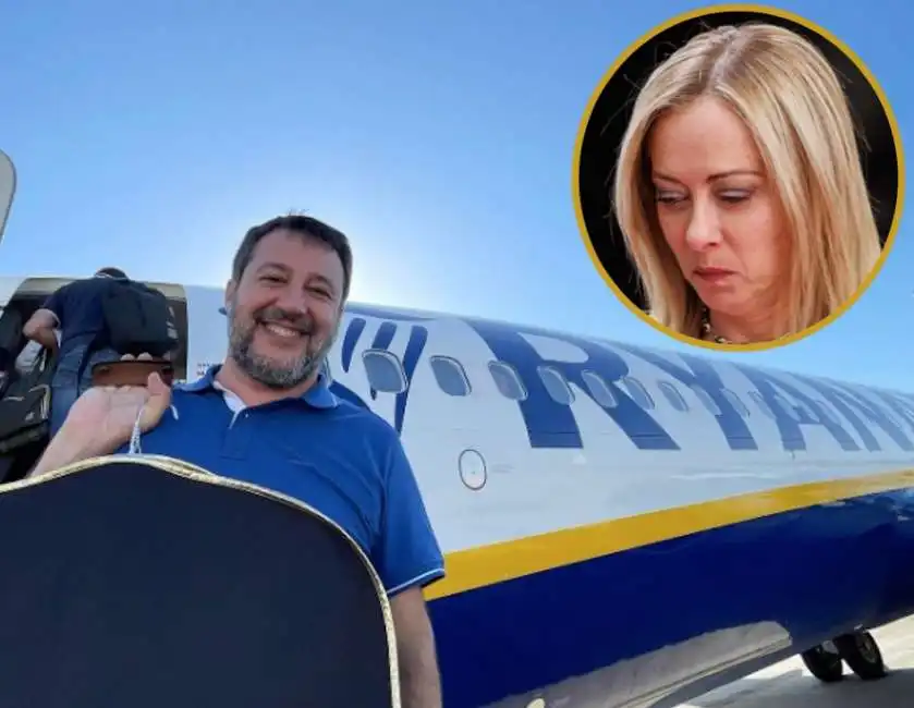 matteo salvini ryanair giorgia meloni 