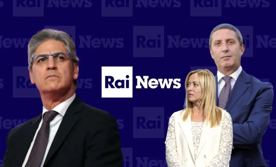 paolo petrecca giorgia meloni gianmarco chiocci rainews 