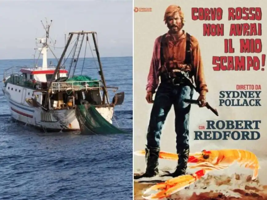 pesca a strascico corvo rosso non avrai il mio scampo 