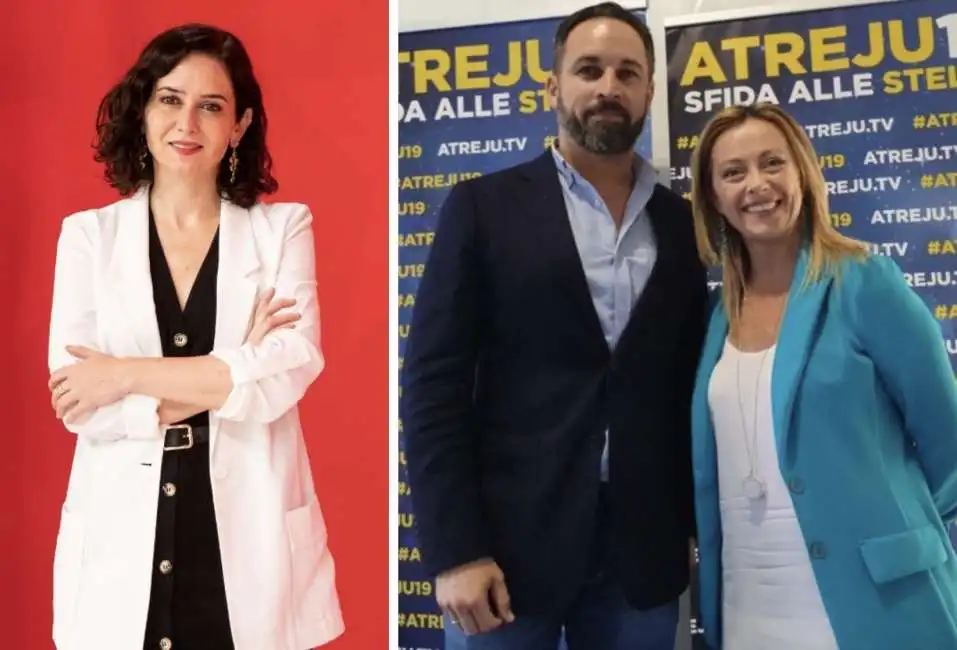 santiago abascal giorgia meloni isabel diaz ayuso