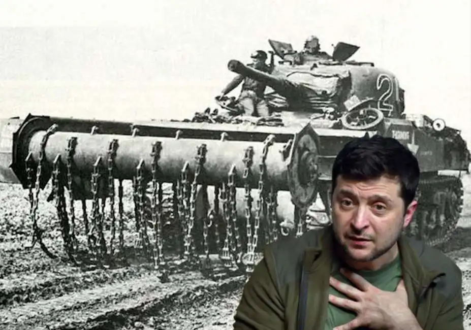 volodymyr zelensky carro armato carri armati 