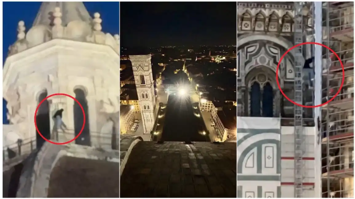 17enne si arrampica sulla cupola del duomo di firenze