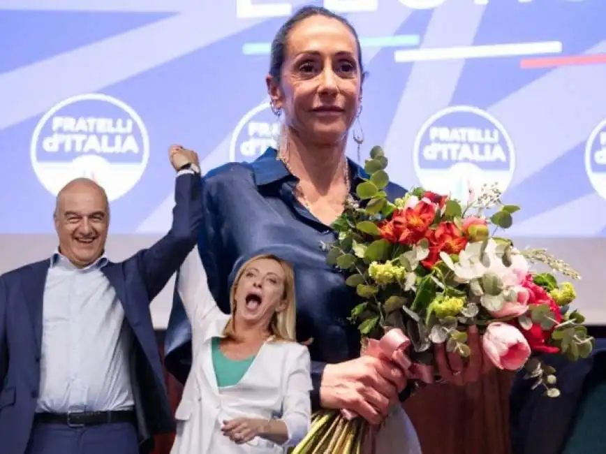 arianna meloni giorgia enrico michetti