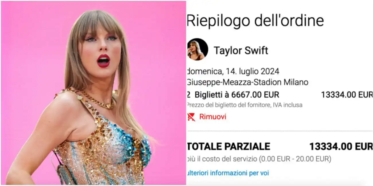 biglietti di taylor swift venduti a oltre 13mila euro