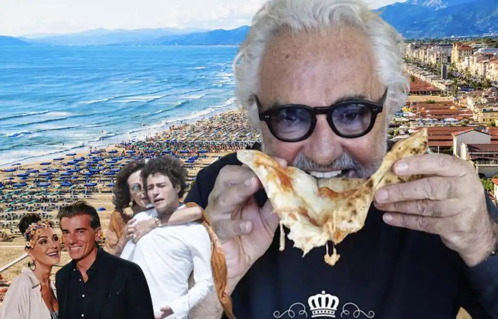 dimitri kunz daniela santanche lorenzo mazzaro flavio briatore crazy pizza forte dei marmi 