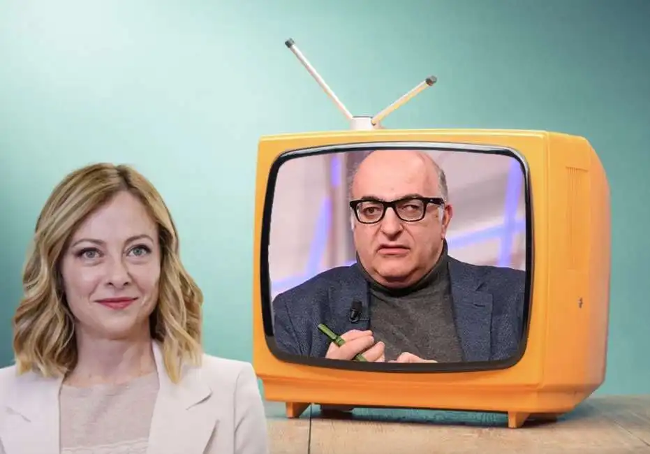 giorgia meloni mario sechi tv tele meloni rai 