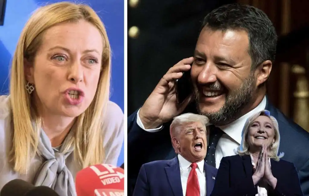 giorgia meloni matteo salvini marine le pen donald trump