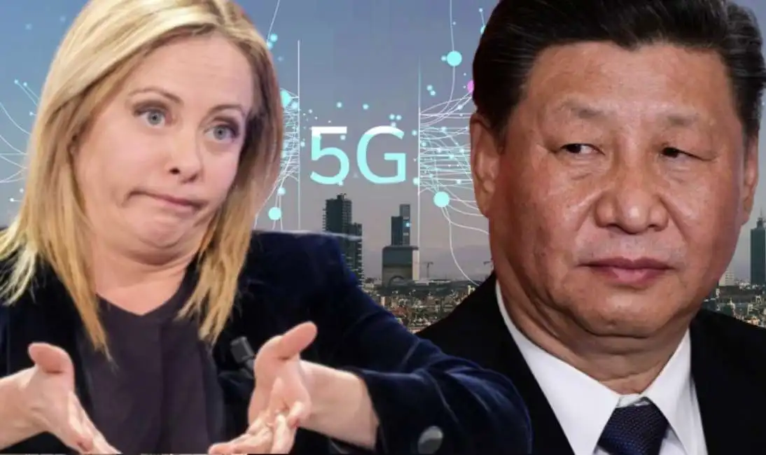 giorgia meloni xi jinping 5g italia cina