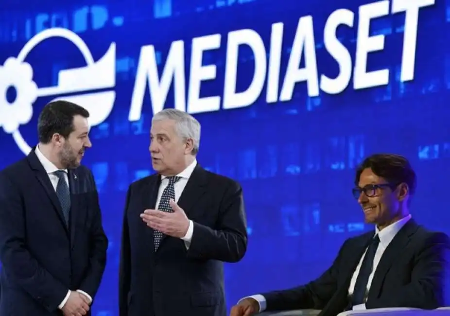 mediaset forza italia matteo salvini antonio tajani pier silvio berlusconi