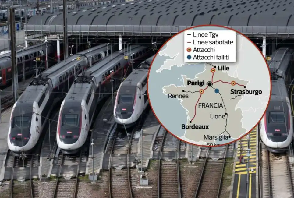 sabotaggio treni francia