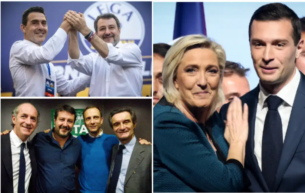 salvini vannacci le pen bardella