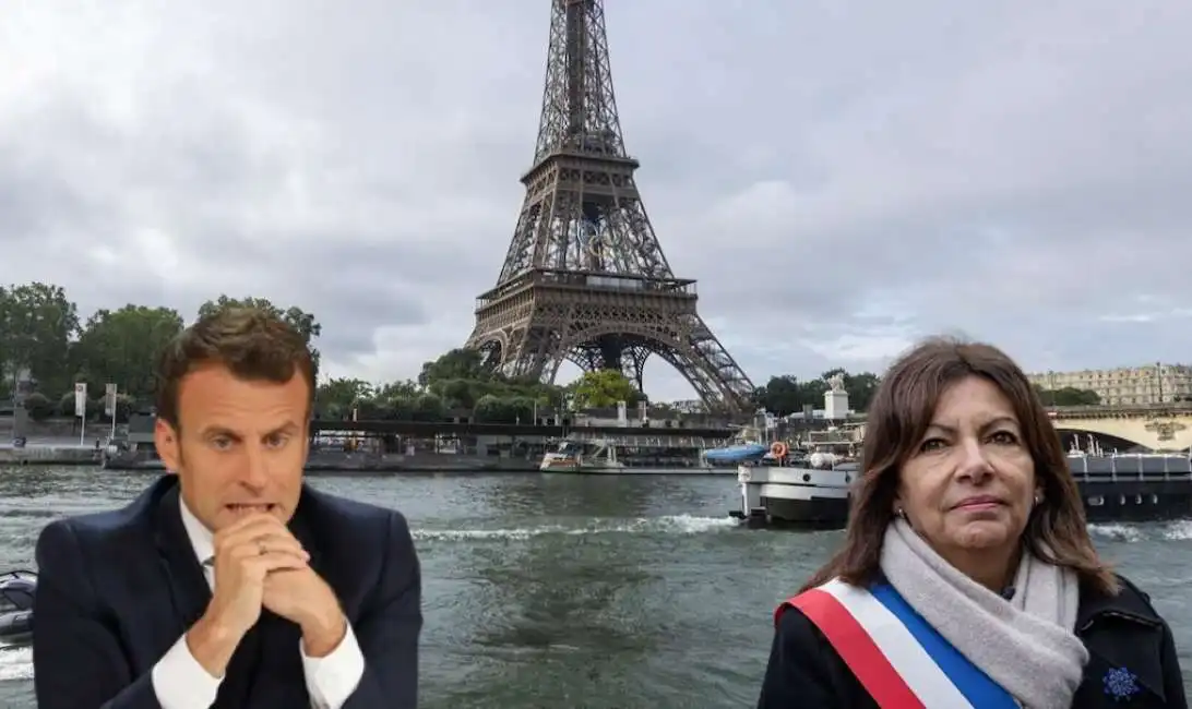 senna olimpiadi parigi emmanuel macron anne hidalgo giochi olimpici 2024 