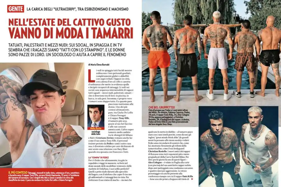 tamarri tamarro gente fedez tony effe 