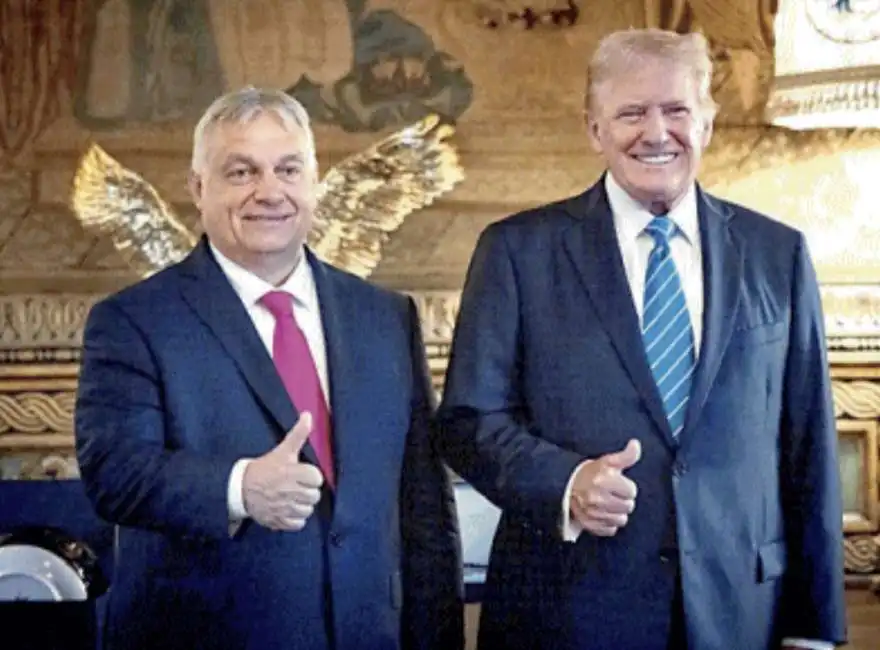 viktor orban in visita da donald trump a mar-a-lago mar a lago maralago 