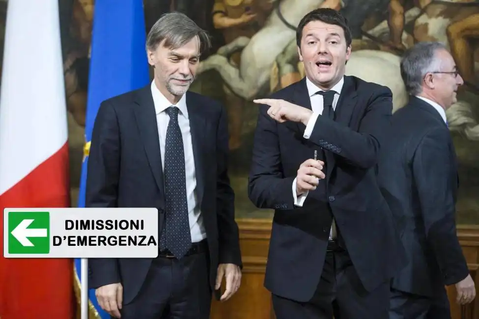 delrio renzi dimissioni emergenza