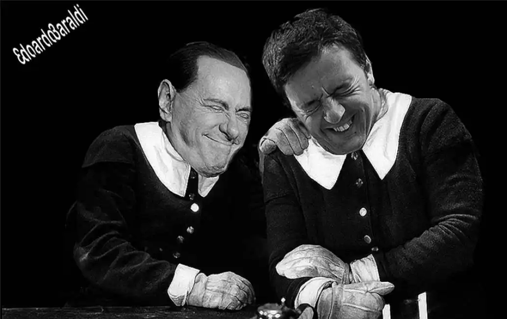 edoardo baraldi renzi e berlusconi scolaretti