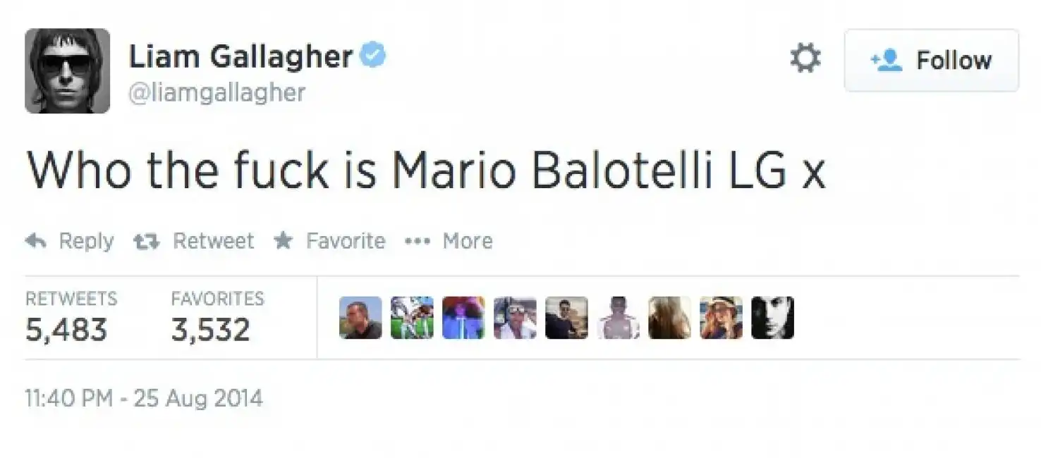 liam gallagher su mario balotelli