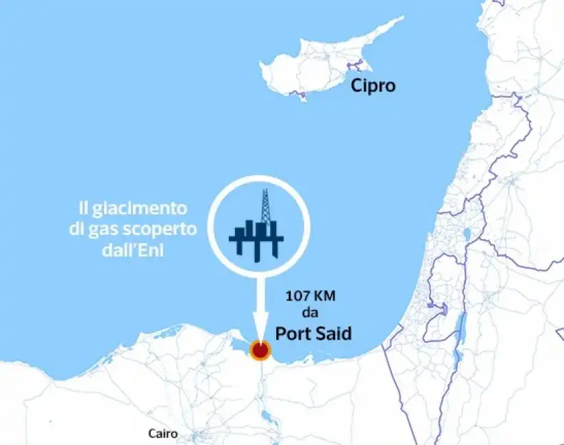 giacimento di gas scoperto da eni in egitto