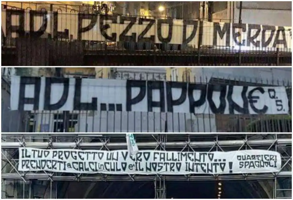 de laurentiis napoli striscioni aurelio