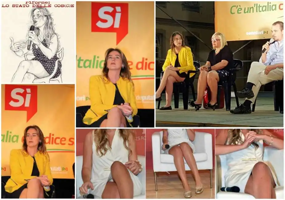 maria elena boschi cosce mannelli