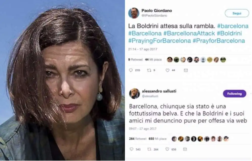 boldrini paolo giordano sallusti