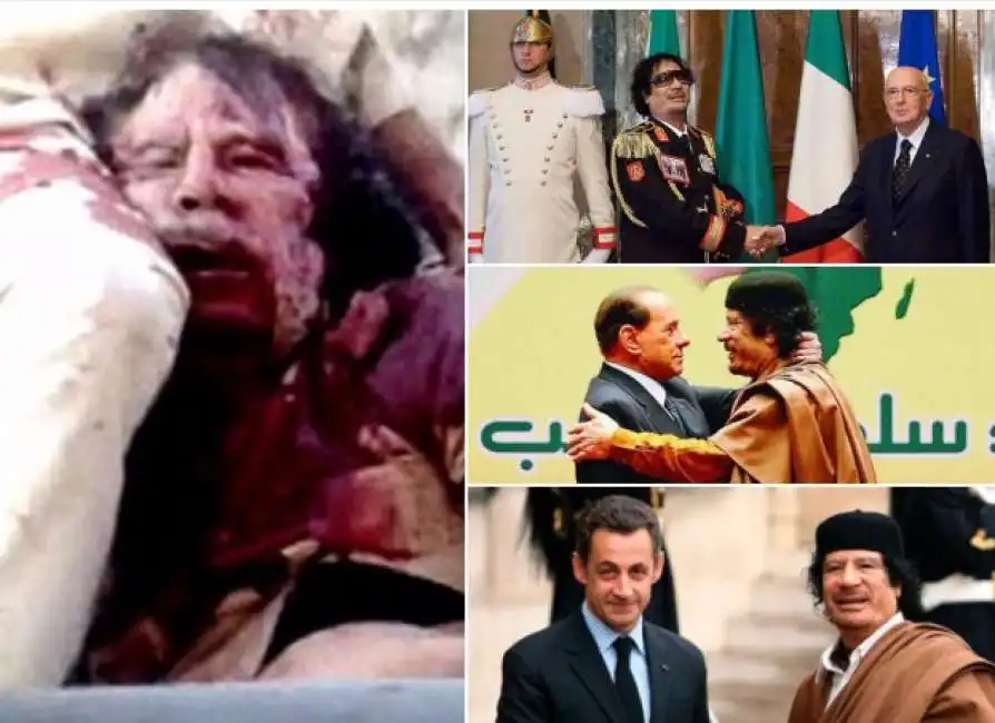 gheddafi napolitano berlusconi sarkozy